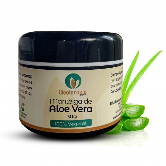 Manteiga de Aloe Vera (Babosa) Pura e 100% natural uso capilar e corporal