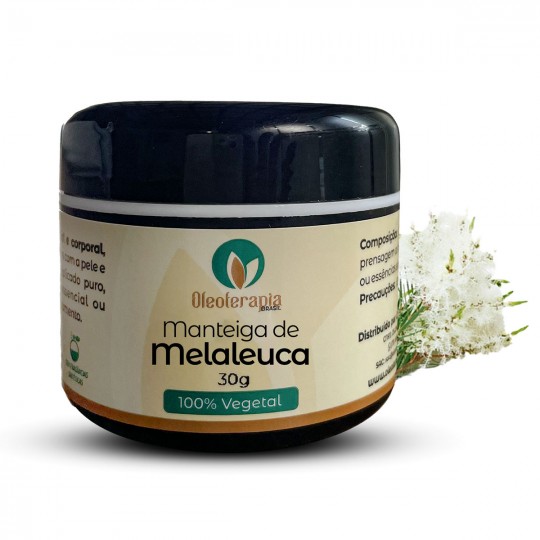 Manteiga de Melaleuca (Tea Tree) Pura e 100% natural uso capilar e corporal