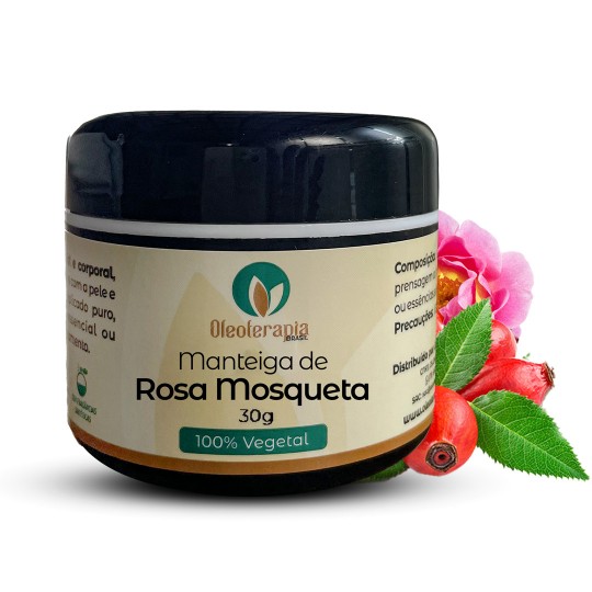 Manteiga de Rosa Mosqueta Pura e 100% natural uso capilar e corporal